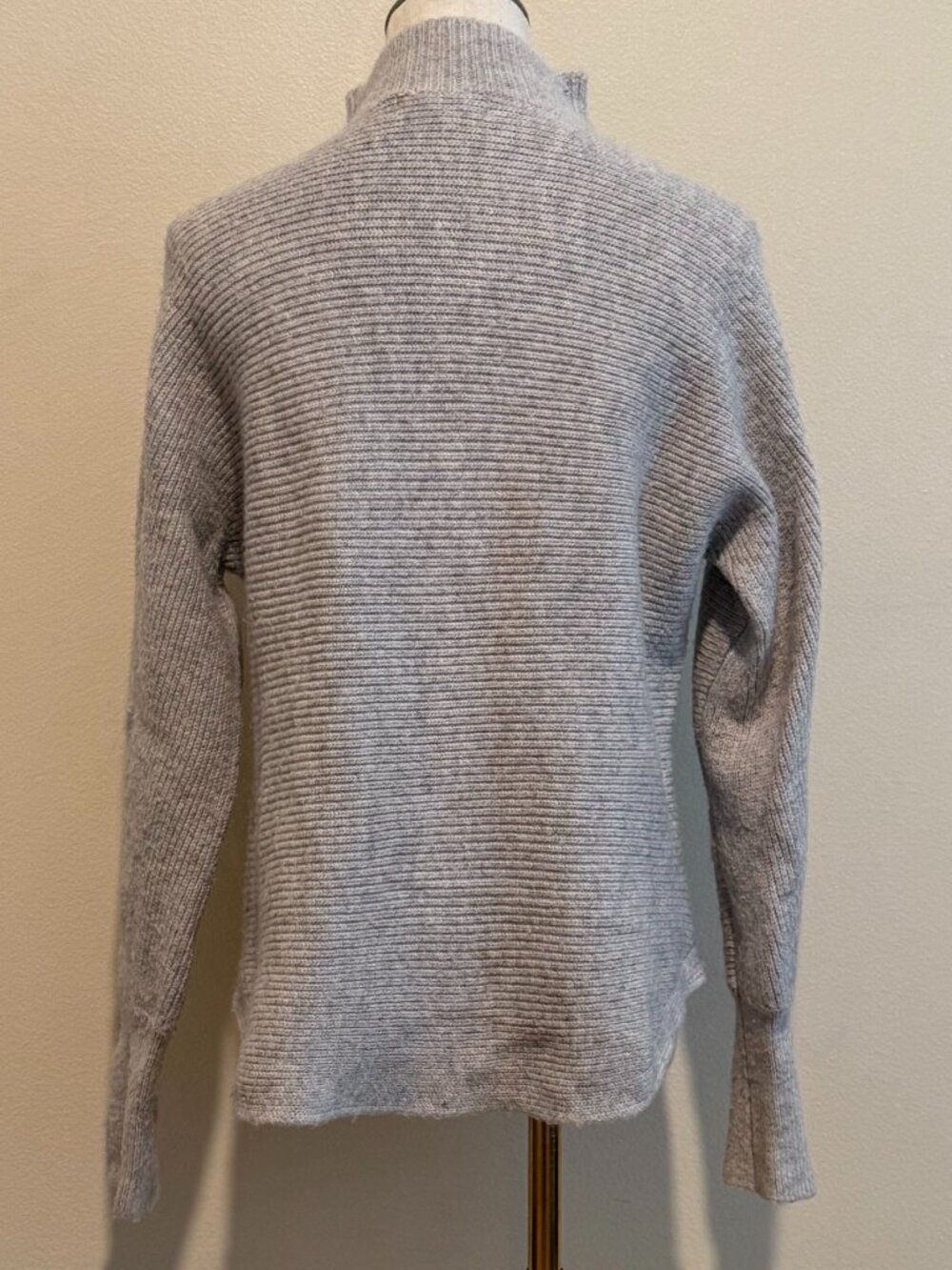 Marled by Reunited Gray Knit Cowl Turtleneck Sweater Medium - Picture 4 of 9
